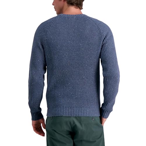 Haggar Mens Long Sleeve Raglan Crewneck Sweater2