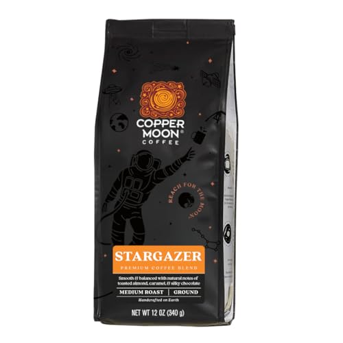 Copper Moon Medium Roast Ground Coffee, Stargazer Blend, 12 Oz