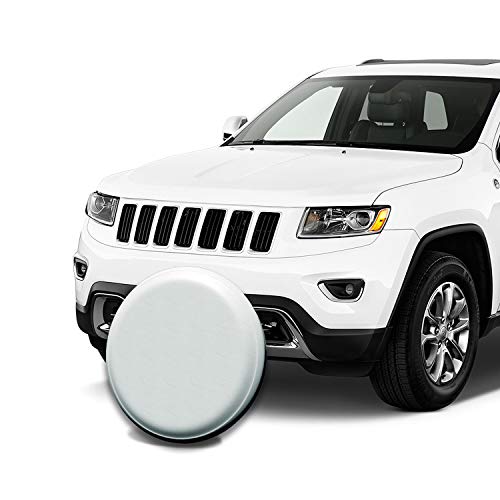 AmFor Spare Tire Cover, Universal Fit for Jeep, Trailer, RV, SUV, Truck and Many Vehicle, Wheel Diameter 30" - 31", Weatherproof Tire Protectors (White) - Thumbnail 6