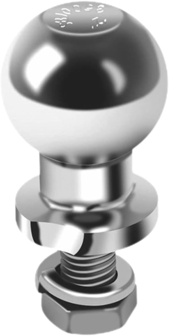 Trailer Tow Ball European Hitch Connector Solid Replacement Tow Ball for Off-Road Vehicles Secure Stable Trailer Hitch Accessory Easy Installation