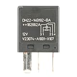 V23074-A1001-X107 DH22-14B192-BA 12VDC 5Pins 30A 1 Form C Automotive Relays Plug-in Micro ISO Relays with Resistor Sames as V23074-A1001-A403 VFMA-15F41-S01 V23074-A1001-X91