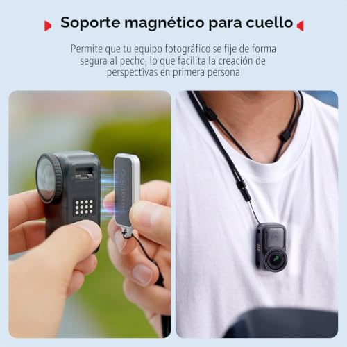 Soporte magnético SmallRig 5761 anticaídas con correa para DJI e Insta360 2