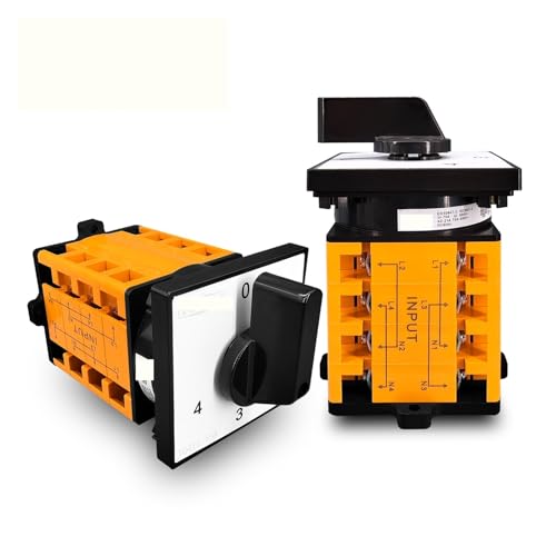 Commutateur à cames 230V 75A pour basculer facilement entre 4 sources électriques