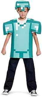 Armor Classic Minecraft Costume, Blue, Medium (7-8)