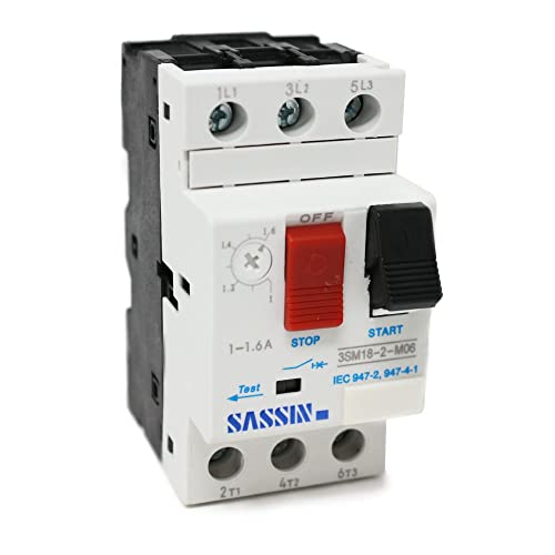 Guardamotor M182 con rango regulable de 1A a 1.6A y alta precision magnetotermica