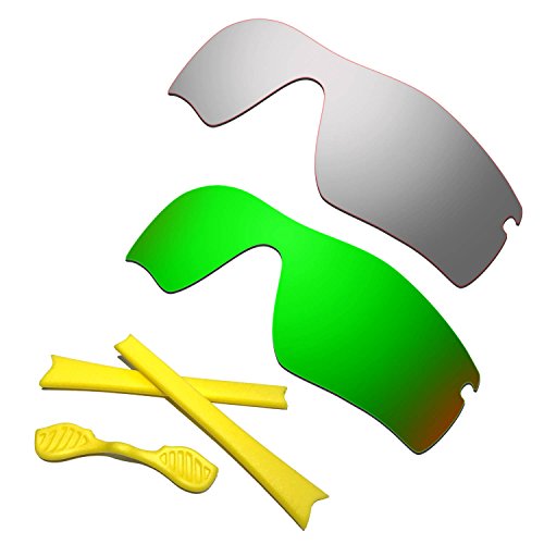 Verres de Remplacement Polarisés Radar Path Anti Reflet Argent Vert
