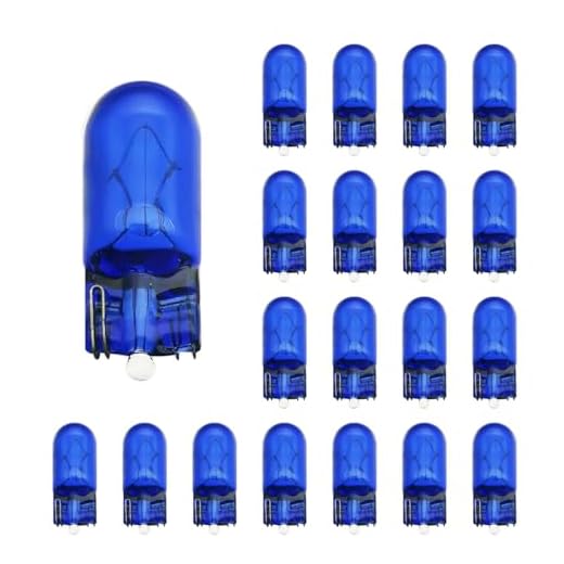 Lanuovx 20x W5W T10 Glühbirnen Xenon Weiß 12V 5W Glassockel W2.1x9.5d Halogen Lampen Kaltweiß Super White Optik für Standlicht und Innenraumbeleuchtung