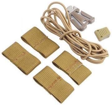 Helmet Bungee Gear Retention System for Ventilated Bump Helmets (Tan)