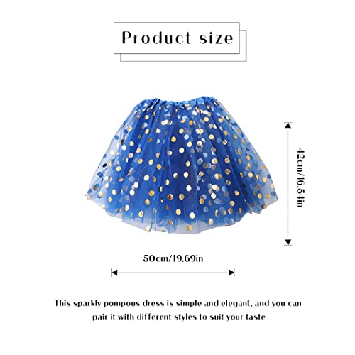Zoestar Tulle Tutu Skirt Led Skirts Light Up Hip Scarf Shiny Party Skirt Club Night Out Costume For Women And Girls (Navy Blue) #TOP2