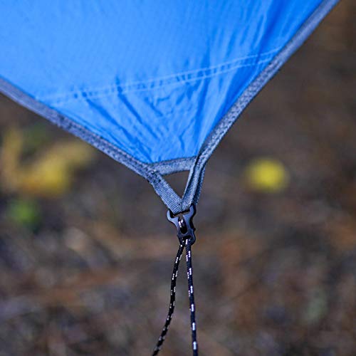 Wise Owl Outfitters Hammock Tarp, Hammock Tent - Rain Tarp for Camping Hammock - Camping Gear Must Haves w/ Easy Set Up Including Tent Stakes and Carry Bag - Standard Blue