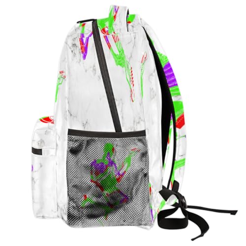 Sac à dos crâne rock grand format avec compartiment PC portable