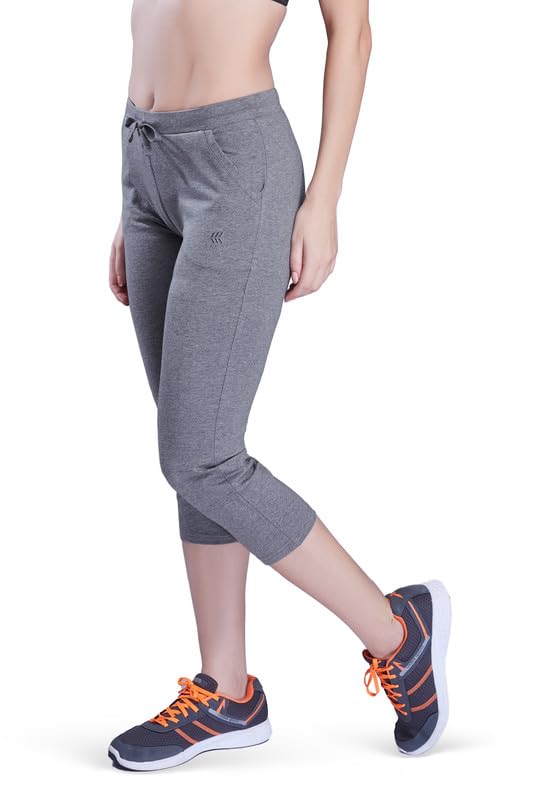 Image of Slim FIT Stretchable Capri with Side Pockets for Women