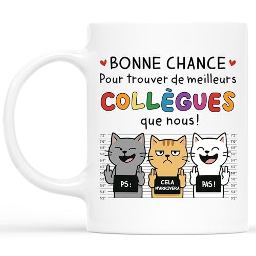 Cadeau Plus Mug départ collègue humour - Bonne Chance Pour Trouver De Meilleurs Collègues Que Nous, tasse collegue de travail, tasse humour collegue, cadeau...