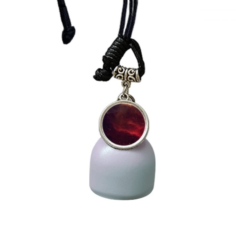 Campanas de viento para coche con diseño de nebulosa oscura y universo místico