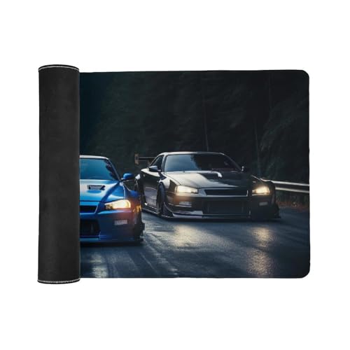 Large Mouse Pad Gaming R34 Sports Car 40x90 cm miniatura 3