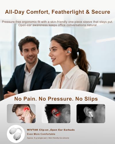Écouteurs à clipser sans fil Bluetooth 5.3 avec affichage LED - 3