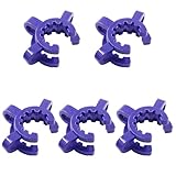 Bonsicoky 5 PCS 19mm Lab Joint Clips - Lab Keck Clamps Joint Lab Accessory for Glass Standard Conical Interface Clip Ground Glass Joint - Blue
