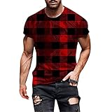 Material de alta calidad: esta camiseta de manga corta para hombre se compone de 85% poliéster y 15% elastano. Esta tela de camisa está hecha de materiales de alta calidad, transpirable y absorbente. Al mismo tiempo, el corte de esta camiseta de verano para hombre se adapta a la curvatura del cuerpo masculino y te hace lucir bien.