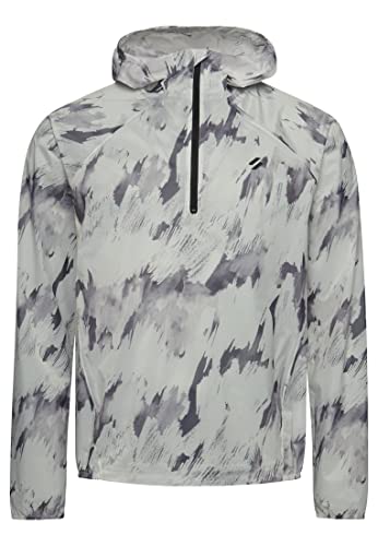 Superdry Chaqueta impermeable ligera para hombre, Cepillo Camo