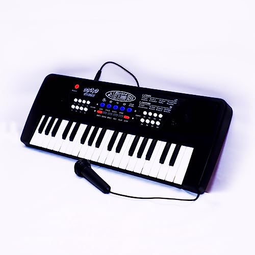 Image of Tap N Grab | 37 Keys Piano for Kids and Adults |?Keyboard for Beginners | Musical Instrumental Toy | Battery (Or) Direct DC Power Operated | Song Recorder with Microphone | Analog Arranger