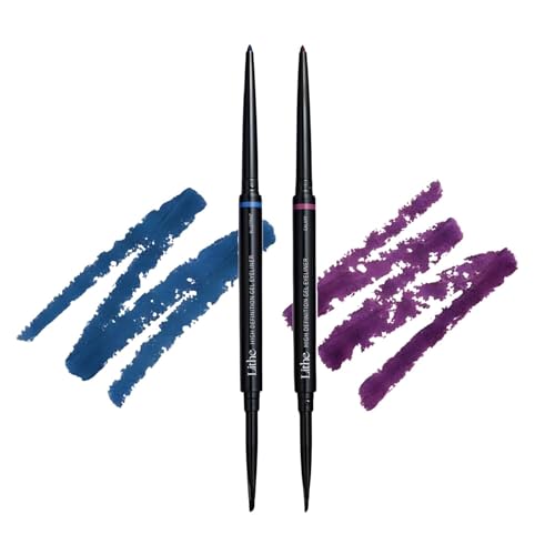 LITHE BEAUTY Smudge-Proof Gel Eyeliner Set, Long Wear Retractable...