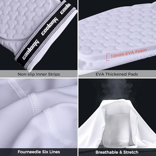 image for COOLOMG Basketball Knee Pads Protective Padded Knee Compression Sleeve