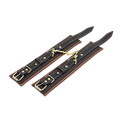 image for Tiger007 PU Leather Plush Lining Wrist Leather Handcuffs Bracelets for