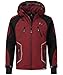 Produktbild Rock Creek Herren Softshell Jacke Outdoor Jacke Windbreaker Übergangsjacke Anorak Kapuze Regenjacke Winterjacke Herrenjacke Jacket H-230 Weinrot 4XL