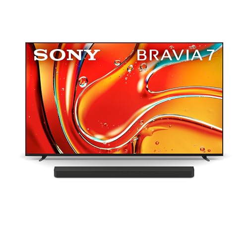 Image of Sony 55 Inch Mini LED QLED 4K Ultra HD TV BRAVIA 7 Smart Google TV with Dolby Vision HDR and Exclusive Features for PlayStation®5 (K-55XR70), 2024 Model BRAVIA Theater Bar 8 Sound Bar
