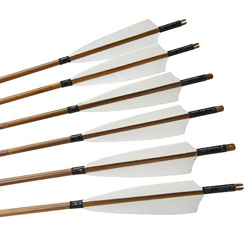 ZSHJGJR 竹製アローシャフト矢 6本セット
