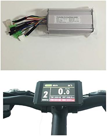 36V/48V 500W 22A Brushless DC Motor Controller Ebike Controller +KT-LCD8H Color Display One Set，Used for 500W Ebike Kit.