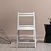 Casual Home Wooden Folding Chairs 2-Pcs Set - White