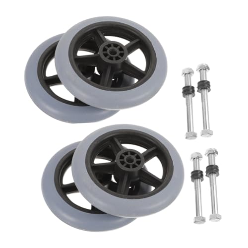 NOLITOY 4pcs Wheelchair Caster Wheel Replacement Skid Tires for Front Wheelchairs Wear-Resistant Accessories Stable Design for Improved Safety and Performance