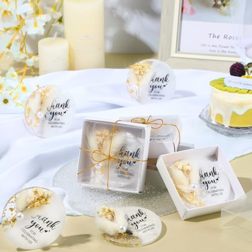 Imanes Decorativos Redondos de Resina para Boda 50 Pcs miniatura 4