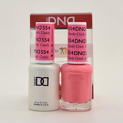 DND Daisy Duo Soak off Gel and Matching Nail Polish - 2016 Collection + Buy 2 colors get 1 FREE airbrush Stencil (554 - Candy Crush)