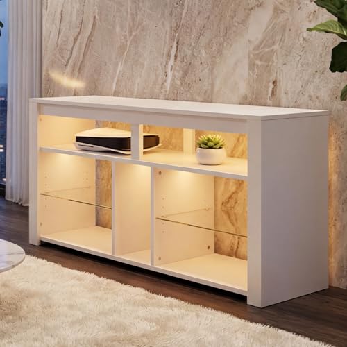 Oyajia Mueble de TV con tira LED