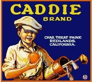 Magnet Redlands San Bernardino Golf Caddie Orange Citrus Fruit Crate Magnet Art Print
