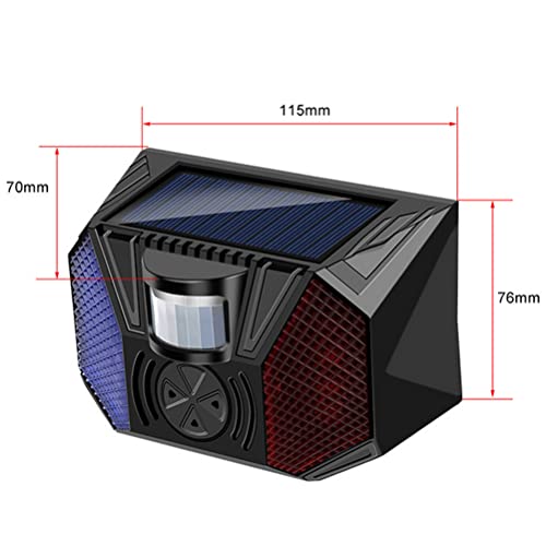 Aolyty Solar Warning Lights With Remote Control, Solar Strobe Alarm Light 120Db Sound, 4 Modes Motion Sensor Security Siren Light Outdoor Ip65 Waterproof For Home Barn Yard Orchard Farm Warehouse #TOP2