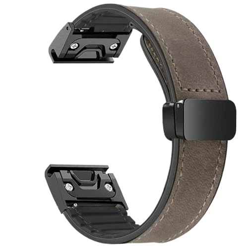 SRMVRNKNNK ���U�[�V���R���X�g���b�v Fit For Garmin �Ή� Fit For Tactix 7 Pro �Ή� Fit For Fenix 6X 7X 7pro 6 5plus �o�b�N��(HBrown,For Gramin 22mm)