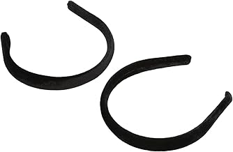 Accessher Velvet Fabric Black Color Stretchable Gym Wear & Casual Wear hair bands for girls/Headbands for women/Hair Accessories for Women and Girls Pack of 2