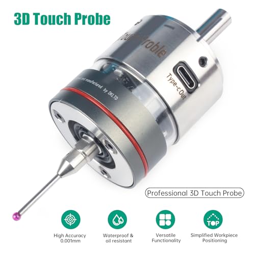 XUNKUNER CNC Probe Edge Finder,0.001mm High Accuracy Trigger Finder,Milling Machine Finder Locator Support XYZ Coordinate Stroke,Crafted from Tungsten Steel and Aluminum Alloy - Thumbnail 5