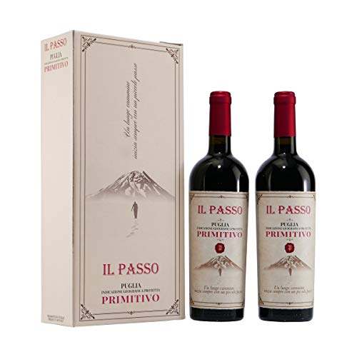 IL PASSO Primitivo Puglia IGP - Italien Rotwein 2´er Geschenkpackung Cover