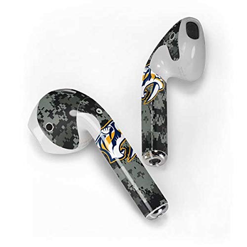 Skinit Decal Audio Skin Compatible with Apple AirPods - Officially Licensed NHL Nashville Predators Camo Design