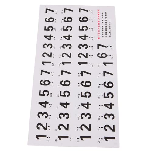 FUNOMOCYA Piano Keyboard Sticker Set 88 Keys Non-Fading Anti-Sweat Wear-Resistant Piano Key Stickers Easy to Apply Remove