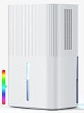 Deumidificatore elettrico da 2,7L per la casa, deumidificatore per camera da letto, silenz...