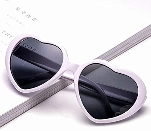 Heart Shaped Sunglasses, EDM Festival Light Changing Eyewear Heart Effect Diffraction Glasses for Women Men3