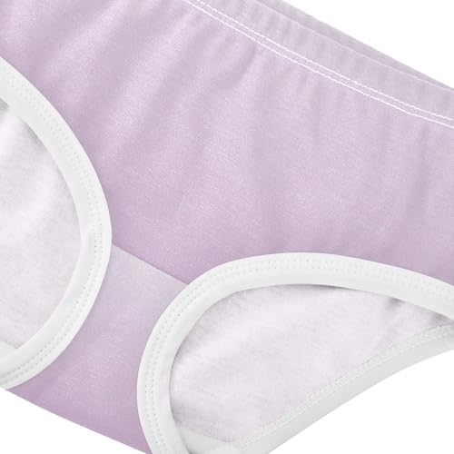 Joisal Magnolia Lilac Gradient Ombre Panties Little Girl Girls Underwear Toddler Cotton Pattern Briefs Kids Undies 2t4