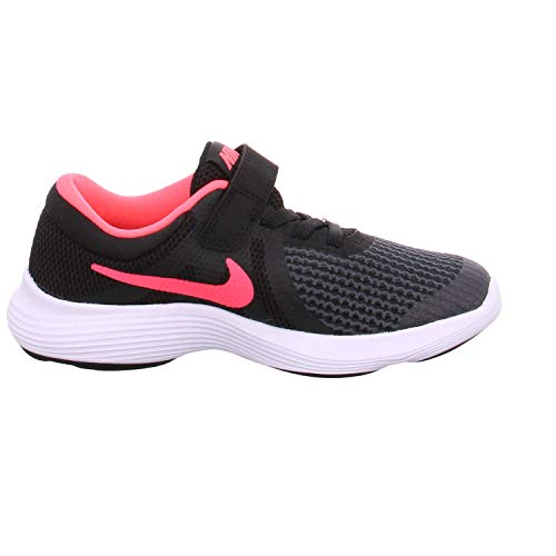 Nike Unisex-Child Revolution 4 (PSV) Running Shoe, Black/Racer Pink-White, 2.5Y Regular US Little Kid3