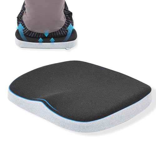 GOFORIT Molded Memory Foam Seat Cushion, Patent Dual-Layer Foam D...