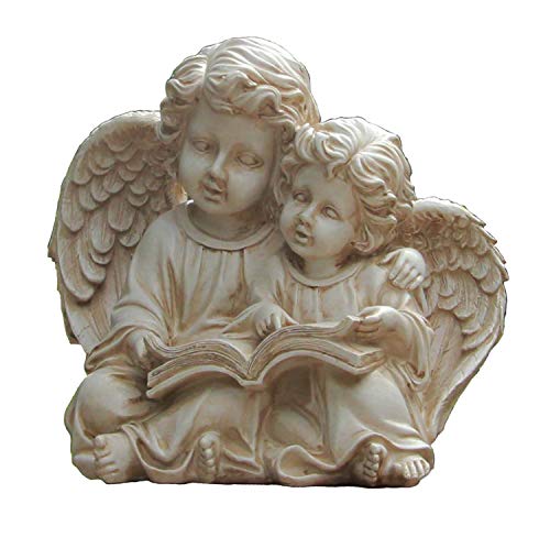 GMMH Estatuilla de jardín 25 cm Alto ángel 16731 ​​decoración de jardín Figura de ángel decoración de Tumba Figura ángel